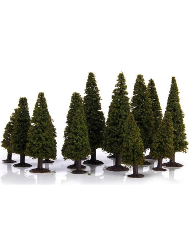 15 Árboles de Cedro Modelo Paisaje Verde Genérico