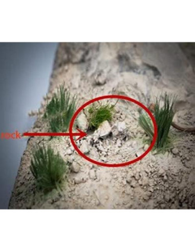 Kit de Base de Piedras Miniatura Warmtree - 3 Piezas Realistas