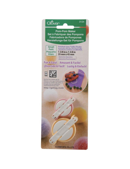 Hacedor de Pompones Clover 3.5 cm x 4.1 cm - 2 Unidades Hacedor de Pompones Clover 3.5 cm x 4.1 cm - 2 Unidades