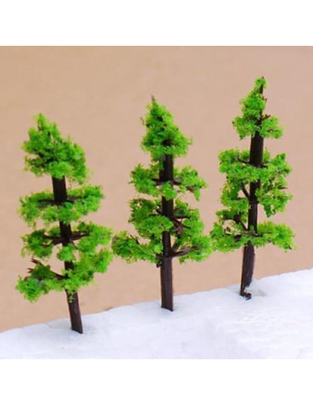 100 Árboles Modelo Falsos Amosfun para Diorama 4x1x2 cm 100 Árboles Modelo Falsos Amosfun para Diorama 4x1x2 cm