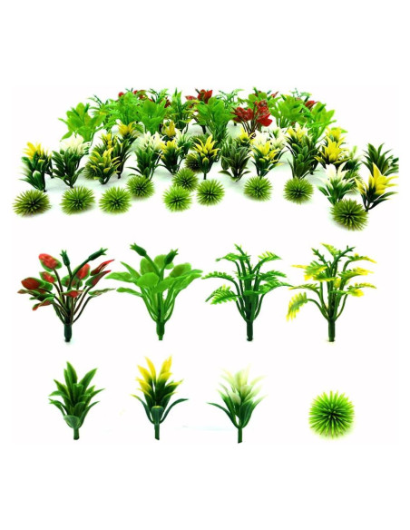 120 Árboles Miniatura SaktopDeco para Diorama y Jardín 120 Árboles Miniatura SaktopDeco para Diorama y Jardín