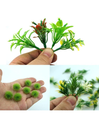 120 Árboles Miniatura SaktopDeco para Diorama y Jardín