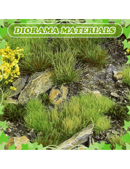 Mechones de Hierba Estática Warmtree para Dioramas 1.52 cm Mechones de Hierba Estática Warmtree para Dioramas 1.52 cm
