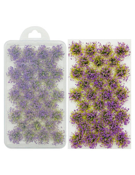 Woohome Hierba Estática Artificial 32 Piezas Color Púrpura Woohome Hierba Estática Artificial 32 Piezas Color Púrpura