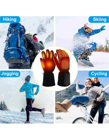 Guantes Calentados Eléctricos GEMSTONEGO Impermeables Talla L