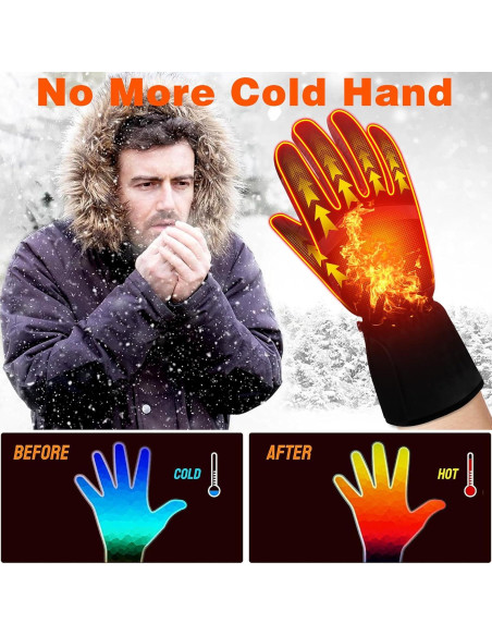 Guantes Calentados Eléctricos GEMSTONEGO Impermeables Talla L Guantes Calentados Eléctricos GEMSTONEGO Impermeables Talla L