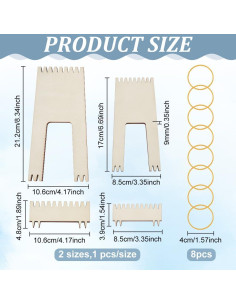 Kit de Telar de Tejido FREEBLOSS 5-en-1 para Pompones y Borlas 2