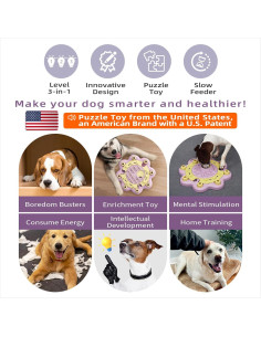 Juguete Rompecabezas para Perros KADTC Rosa 34.9x34.9cm 2