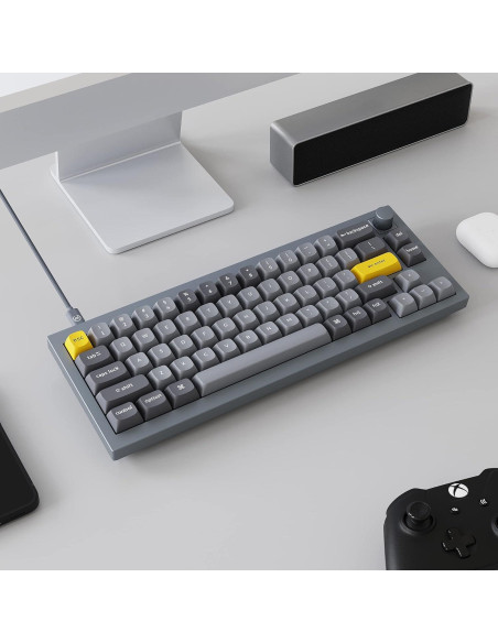 Teclado Mecánico Keychron Q2 65% Personalizable Gris Teclado Mecánico Keychron Q2 65% Personalizable Gris