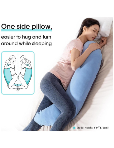 Almohada Corporal C BYRIVER 99CM Algodón Suave Azul Almohada Corporal C BYRIVER 99CM Algodón Suave Azul
