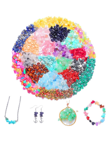 Kit de Hacer Joyas Xmada - 1587 Piezas, Perlas de Cristal y Herramientas Kit de Hacer Joyas Xmada - 1587 Piezas, Perlas de Cristal y Herramientas
