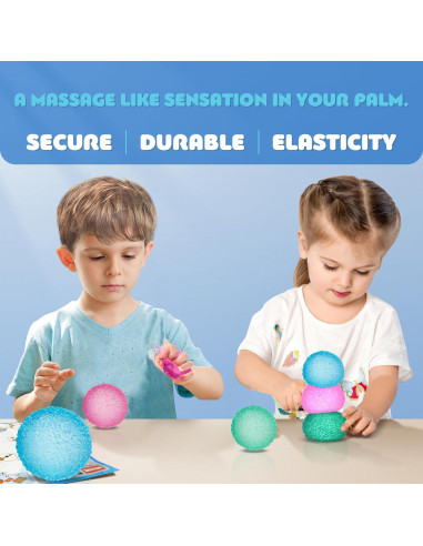 3 Pelotas Sensoriales Antiestrés UWKNHS 5,08 cm para Niños