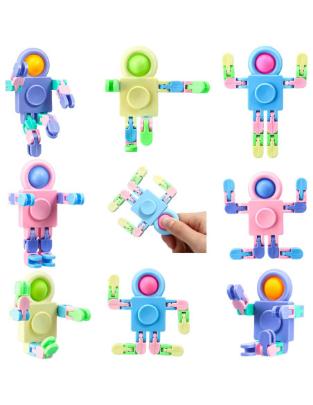 Juguete Fidget Robot Transformable 8 Pcs Hanaive 15 cm Juguete Fidget Robot Transformable 8 Pcs Hanaive 15 cm