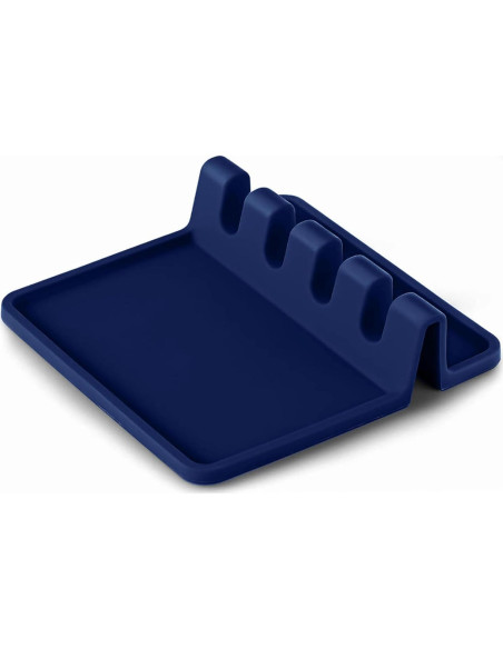 Soporte de Cuchara de Silicona Fox Run Azul Marino 4 Utensilios Soporte de Cuchara de Silicona Fox Run Azul Marino 4 Utensilios