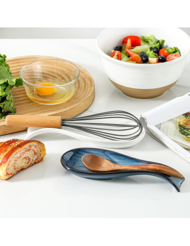 Soporte de Cuchara Cerámica Tikooere Azul 22,1 cm Apto Lavavajillas