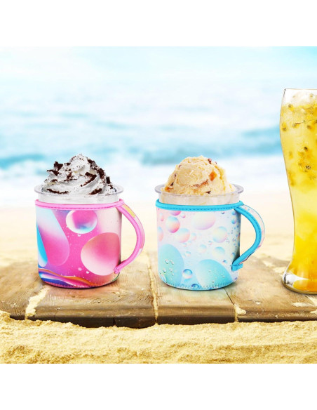 4Pack Mangas Neopreno Aislantes Snowso 16oz Colores Moda 4Pack Mangas Neopreno Aislantes Snowso 16oz Colores Moda
