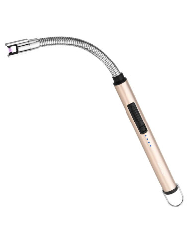 Encendedor Eléctrico ARECTECH Recargable USB Dorado 10.4 cm