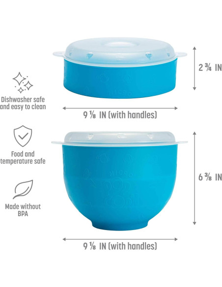 Popcorn Popper Goodful Silicona Plegable 2,84L Azul Popcorn Popper Goodful Silicona Plegable 2,84L Azul