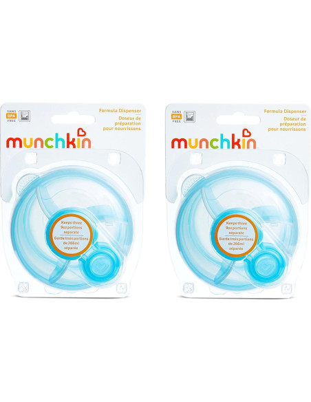 Dispensador de Fórmula Munchkin Azul, 2 Unidades, 266ml Dispensador de Fórmula Munchkin Azul, 2 Unidades, 266ml