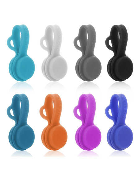 8 Correas Magnéticas de Silicona Lusofie para Cables 8 Correas Magnéticas de Silicona Lusofie para Cables