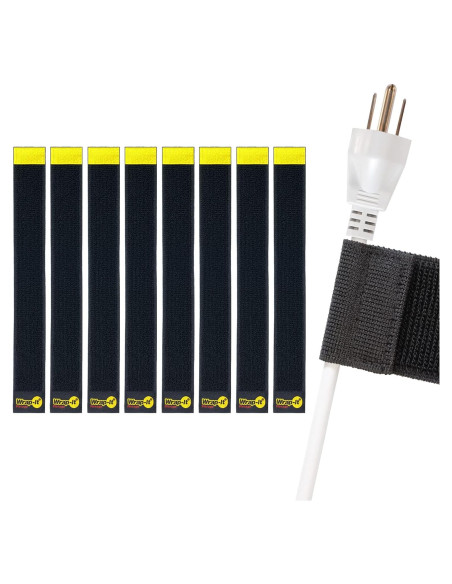 Correas Organizador de Cables Wrap-It Storage 12" Negro 8 Pzas Correas Organizador de Cables Wrap-It Storage 12" Negro 8 Pzas