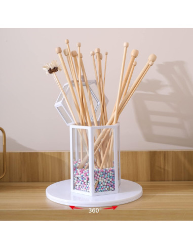 Giratorio Lazy Susan HSTECH 15 cm Acrílico Blanco 30 lbs