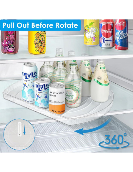 Organizador Giratorio FIRJOY para Refrigerador 41.9x28.9cm Organizador Giratorio FIRJOY para Refrigerador 41.9x28.9cm