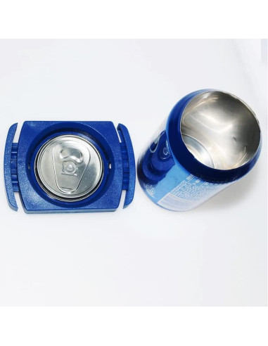 Abrebotellas Manual Gogailen Azul 2 en 1 para Latas y Botellas