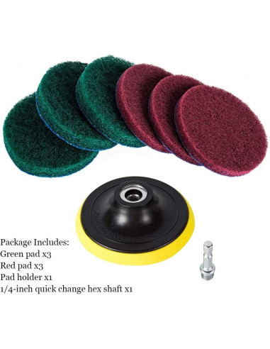 Kichwit Cepillo de Potencia 10 cm Kit de Almohadillas de Limpieza