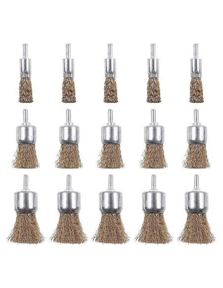 Juego de Cepillos de Alambre Rocaris 15 Piezas para Taladro Juego de Cepillos de Alambre Rocaris 15 Piezas para Taladro