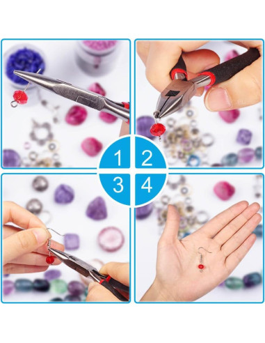 Kit de Fabricación de Joyas PAXCOO con 845 Accesorios y Herramientas