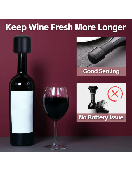 Abridor de Vino Eléctrico Timilon Automático 308g Abridor de Vino Eléctrico Timilon Automático 308g