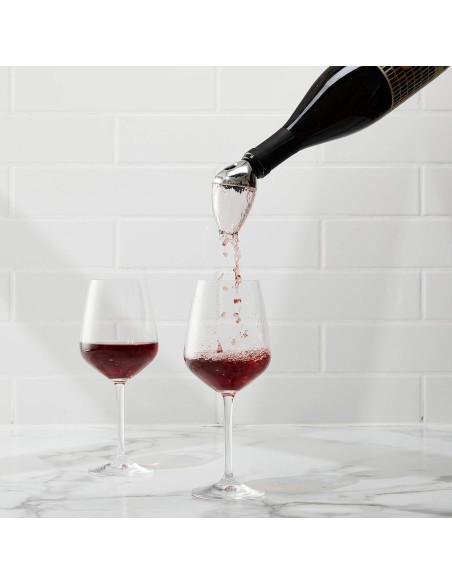 Aereador y Vertedor de Vino Houdini Acero Inoxidable 15 cm Aereador y Vertedor de Vino Houdini Acero Inoxidable 15 cm