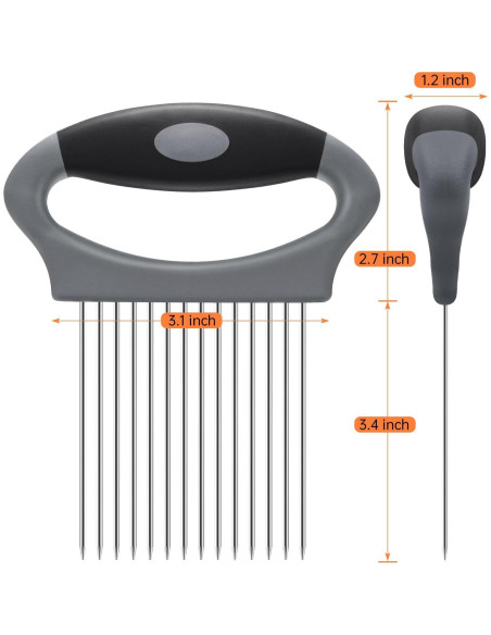 Cortador de Cebolla PRO YUNHOME - Acero Inoxidable, 8.6 cm Cortador de Cebolla PRO YUNHOME - Acero Inoxidable, 8.6 cm