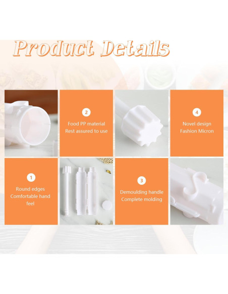 Kit de Hacer Sushi EQUNROY 3 Piezas Blanco y Bambú Kit de Hacer Sushi EQUNROY 3 Piezas Blanco y Bambú