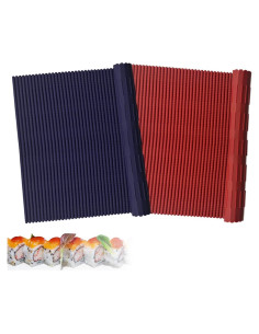 Estera de Sushi de Silicona Esamploe 2 Pcs Antiadherente