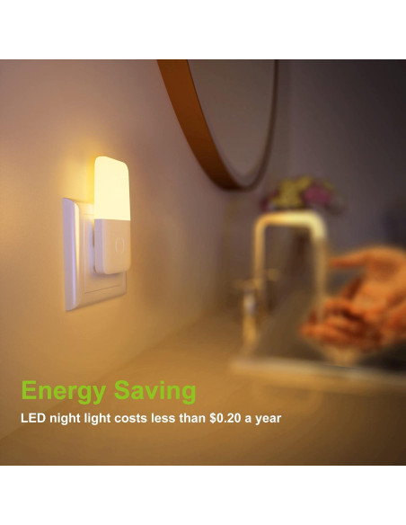 Luz Nocturna LED MAZ-TEK Enchufable con Sensor 6 Pzs Luz Nocturna LED MAZ-TEK Enchufable con Sensor 6 Pzs