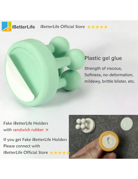 Soportes de Cepillo de Dientes Silicona iBetterLife 5 Pcs Soportes de Cepillo de Dientes Silicona iBetterLife 5 Pcs