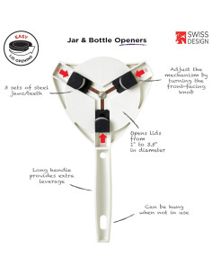 Abrebotellas y tarros Kuhn Rikon Strain-Free Blanco 25,4 cm 2