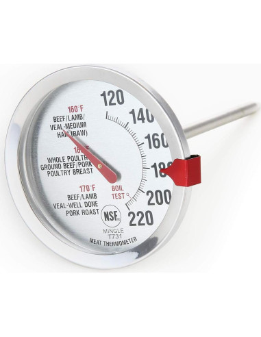 Termómetro de Carne SINARDO T731 Acero Inoxidable 6.35 cm