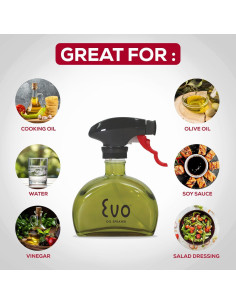 Rociador de Aceite Evo Verde 170ml Reutilizable Sin Aerosol 2