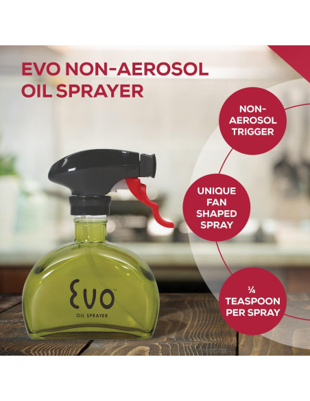 Rociador de Aceite Evo Verde 170ml Reutilizable Sin Aerosol Rociador de Aceite Evo Verde 170ml Reutilizable Sin Aerosol
