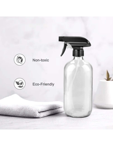 Botella de Spray de Vidrio 16oz Worldgsb con Boquilla Ajustable Botella de Spray de Vidrio 16oz Worldgsb con Boquilla Ajustable