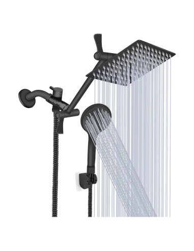 Cabezal de Ducha Tudoccy 8'' Lluvia y Mano Alta Presión