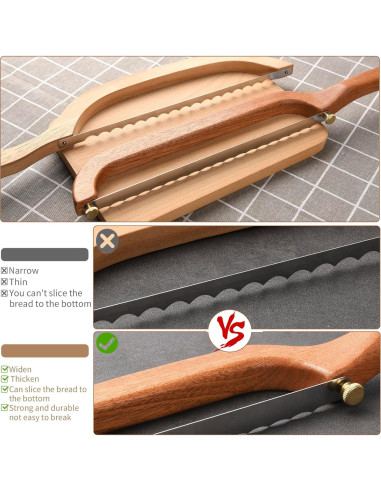 Cuchillo de Pan Uprichya 26.9 cm Acero Inoxidable Madera