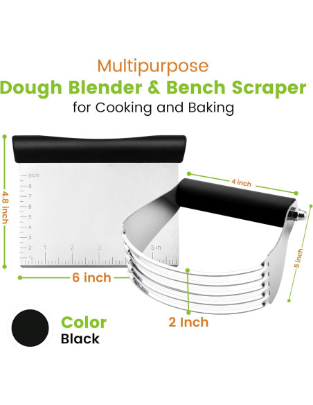 Mezclador de Masa y Raspador Spring Chef Acero Inoxidable Mezclador de Masa y Raspador Spring Chef Acero Inoxidable