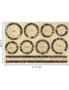 Tablero de Cuentas Petoysoso de Bambú para Joyas 29x18.5 cm 2