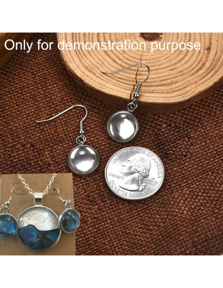 Ganchos de Alambre para Pendientes LANBEIDE 40 Paquetes 12mm Plata Ganchos de Alambre para Pendientes LANBEIDE 40 Paquetes 12mm Plata