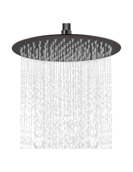 Cabezal de Ducha Redondo Midanya 30 cm Acero Inoxidable Bronce Cabezal de Ducha Redondo Midanya 30 cm Acero Inoxidable Bronce