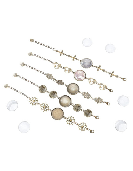 Pulseras de Joyería Vintage PH PandaHall 5 Piezas Ajustables